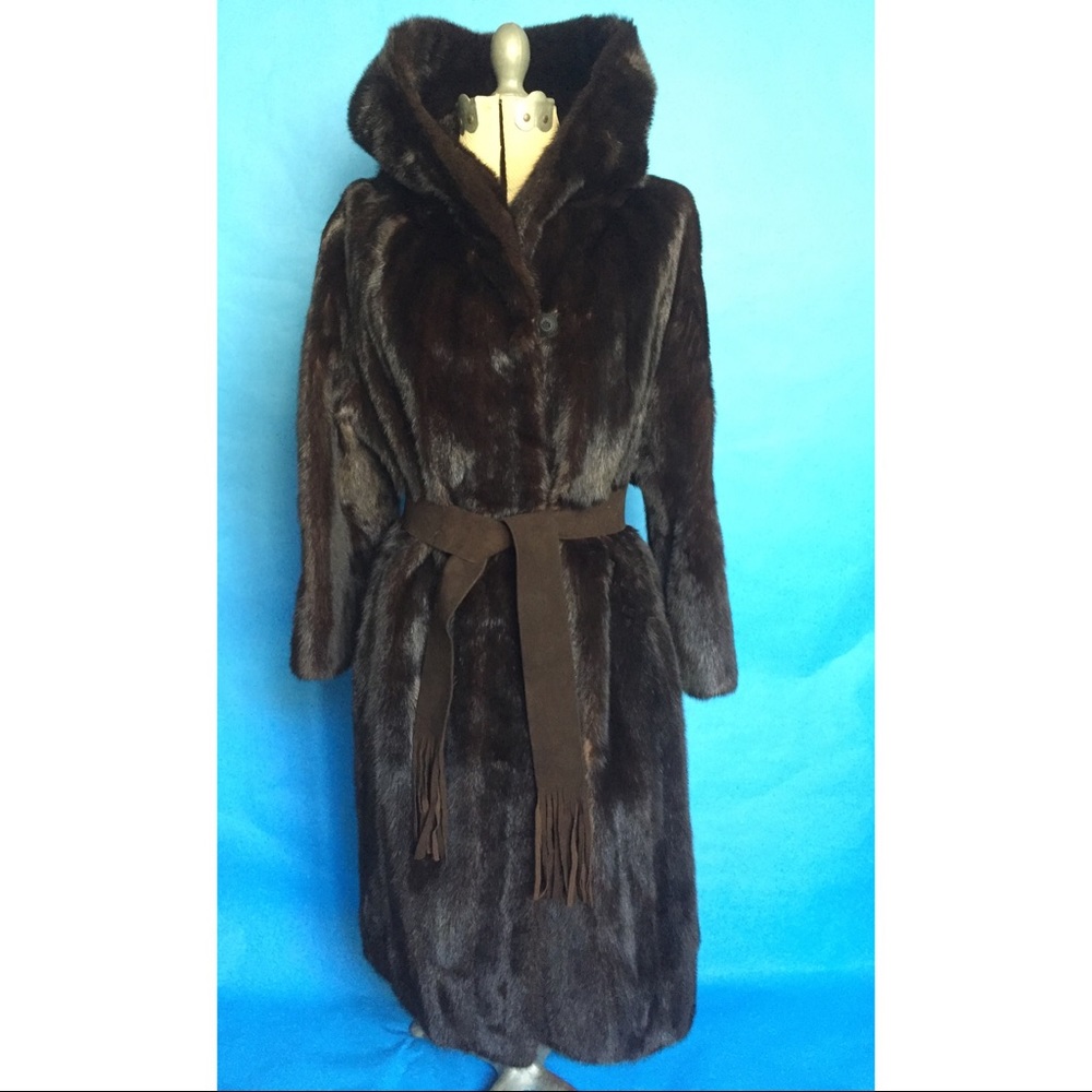 Bullocks vintage full length mink coat